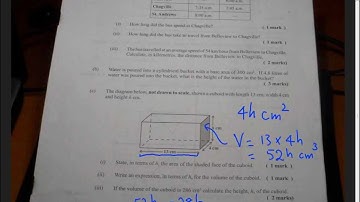 CXC Math Explained: CSEC Math Jan 2012 Paper 2 Question 4 c