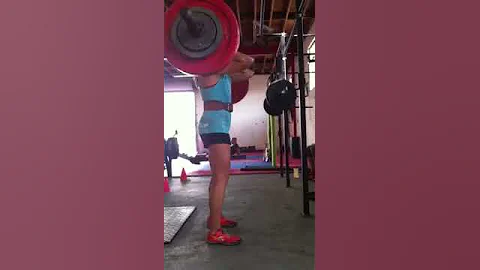 Lindsay's 195# Front Squat PR