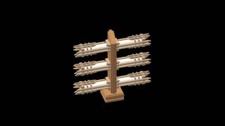 Square Tower Lamp 1 - Isometric Rotation