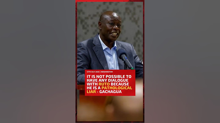 It is not possible to have any dialogue with Ruto because he is a pathological liar - Gachagua