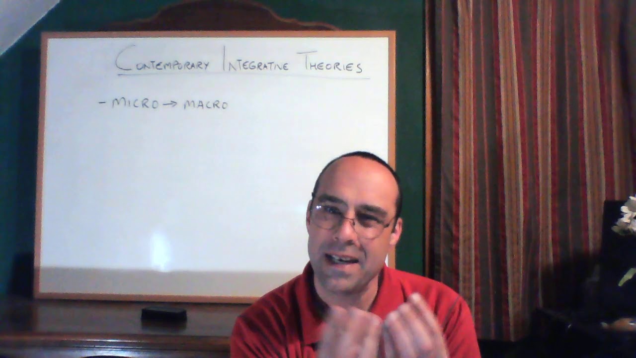 Theory Week 10 video 1 -- introducing Integrative Theories