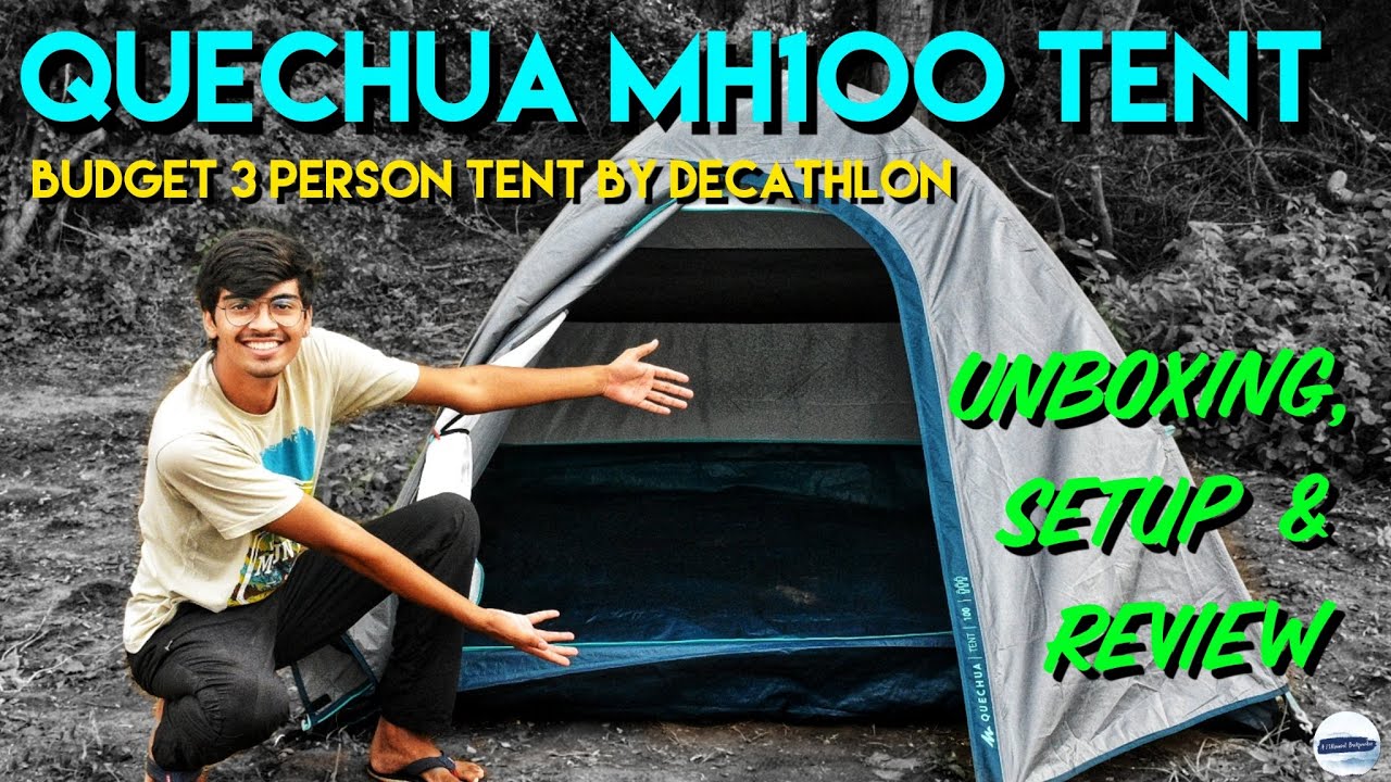 ⁣Decathlon MH100 Tent Unboxing, Setup & Review | Quechua 3 Person Tent | A Millennial Backpacker