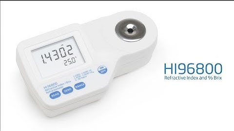 HI96800 Refractive Index/Brix Refractometer Overview