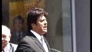 ERIK ESTRADA RECEIVING HIS STAR ON THE HOLLYWOOD WALK OF FAME