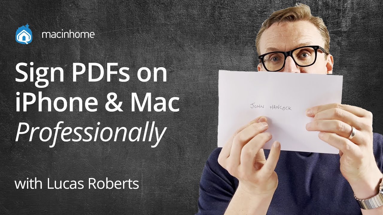 How To Digitally Sign PDFs on iPhone & Mac With the Built-In Apps - YouTube