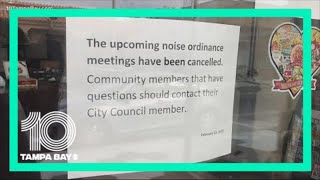 Noise ordinance meetings canceled as Tampa City Council members remain split