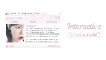 interactive carrd tutorial - cr inomhan/hancrds