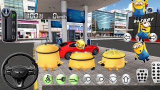I FOUND MINIONS AT A GAS PLANT l 3D Car Driving Class screenshot 4