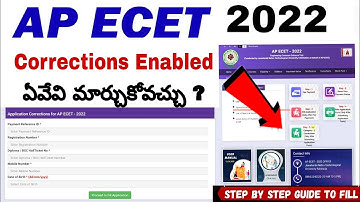 AP ECET 2022 CORRECTION TAB ENABLED |  WHAT DETAILS WE CAN CHANGE ?