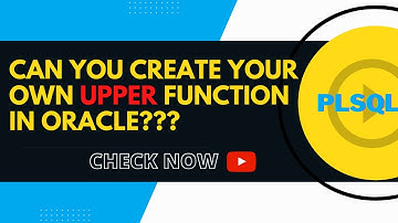 Create Your  Own UPPER Function | Oracle Tricky SQL and PLSQL Interview Questions