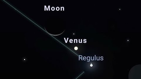 Rare conjunction of the Moon, Regulus star and Venus on September 19, 2025