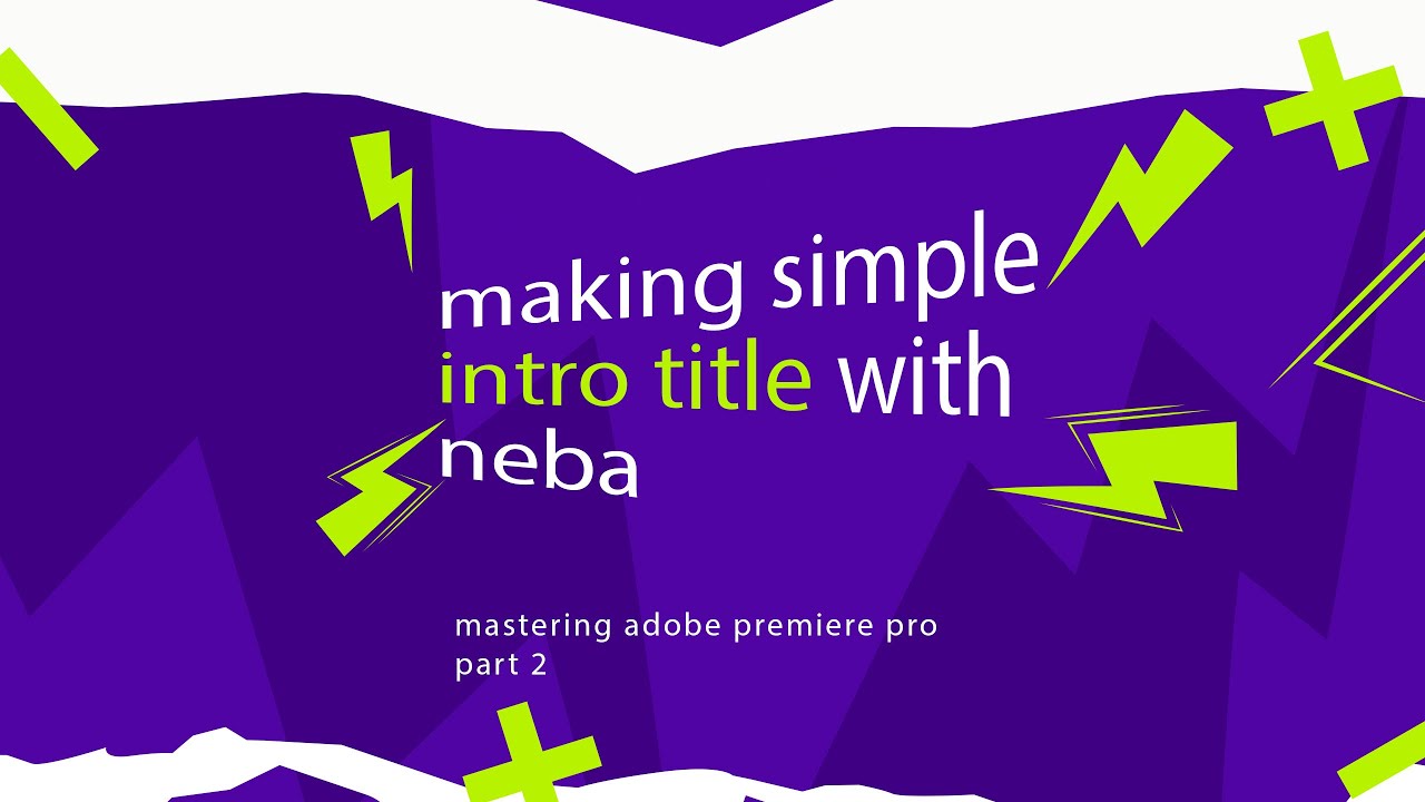 easily create amazing title In Adope premiere pro