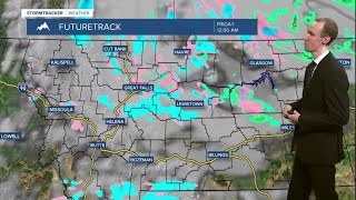 Scattered snow, graupel, and rain showers around through Friday