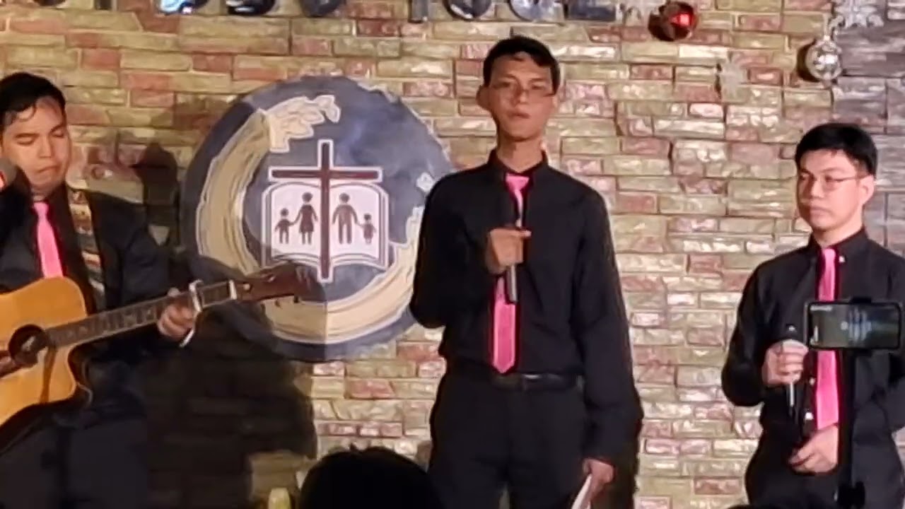 Written in red | trio men