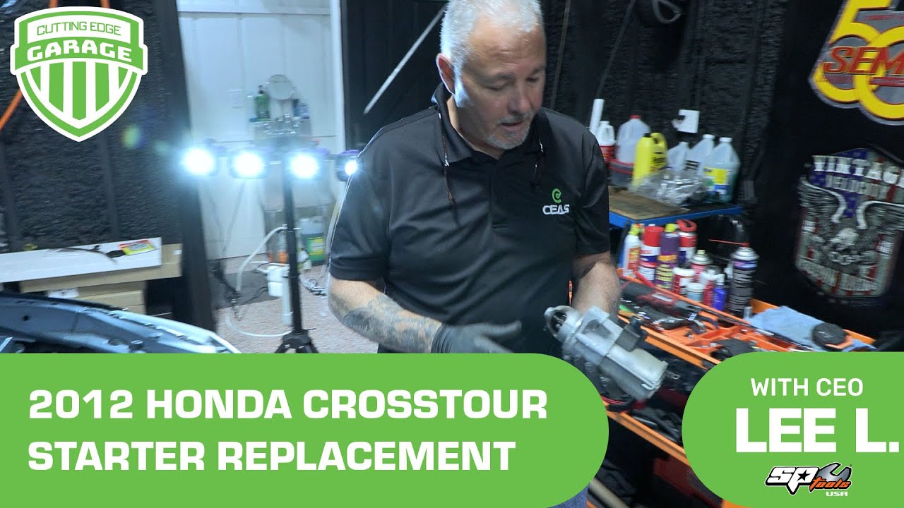 2012 HONDA CrossTour | Starter Replacement - DIY - YouTube