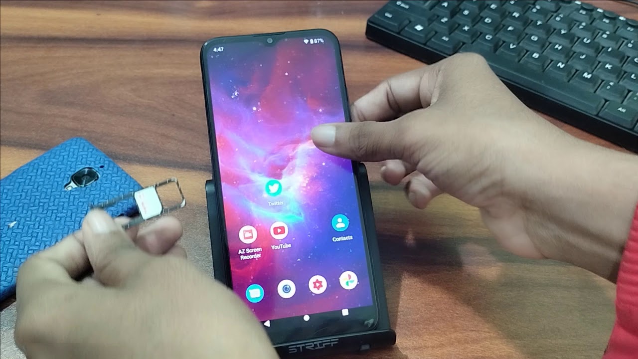 How to insert SIM card in SD card Moto e7 pawer YouTube