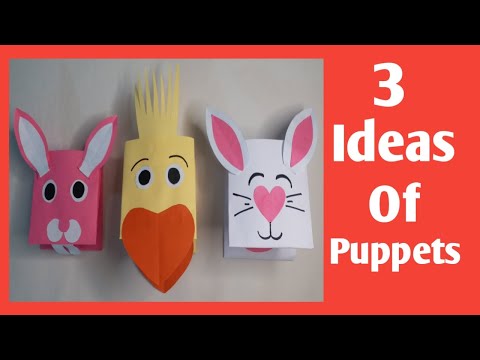 Paper puppets - paper puppets craft - animals paper puppets ideas...