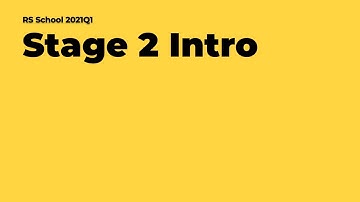 JavaScript/Front-end 2021Q1 Stage 2 Intro