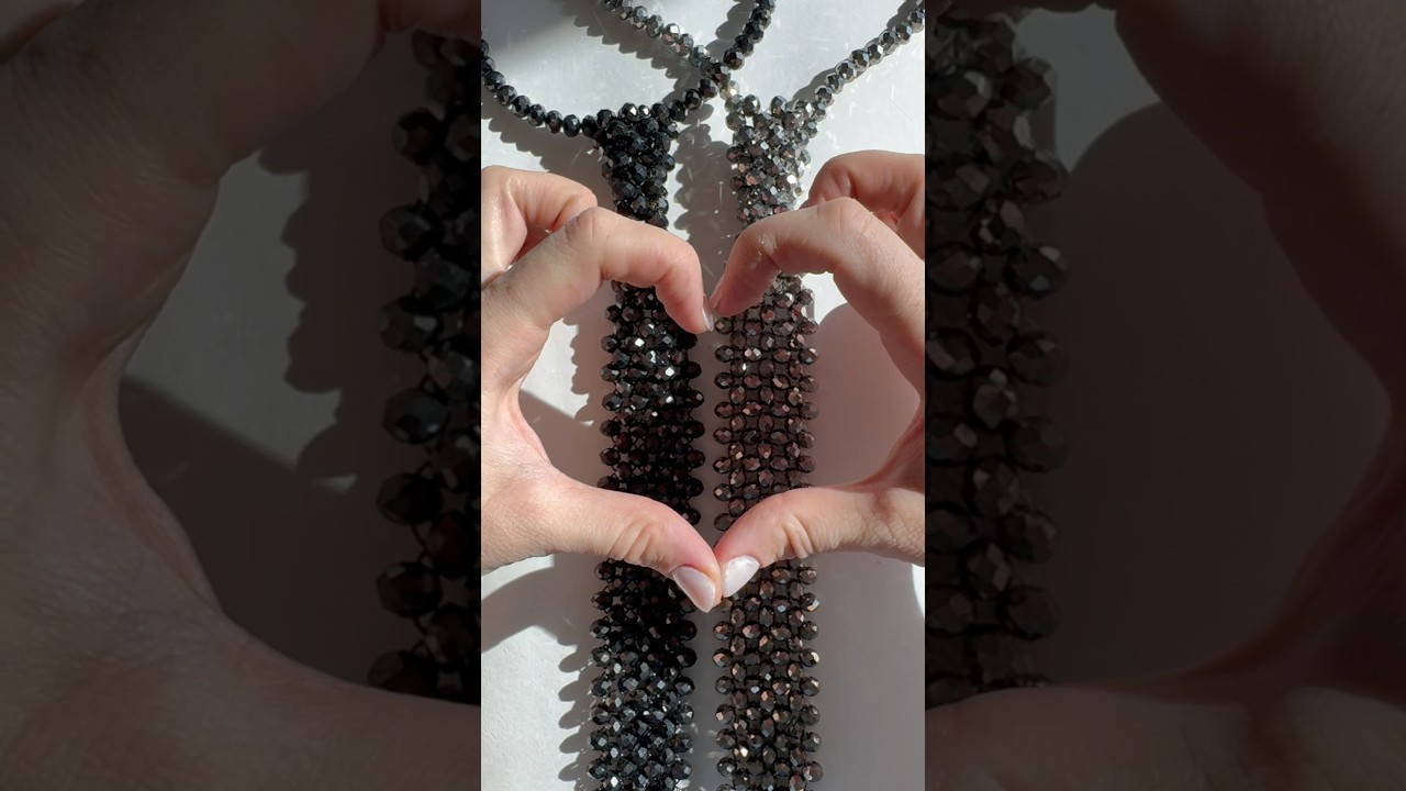 Beaded Tie Tutorial ✨#tutorial #asmr #handmade