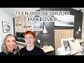 TEEN BOY BEDROOM MAKEOVER! | MAKING OVER MY BROTHER'S ROOM!