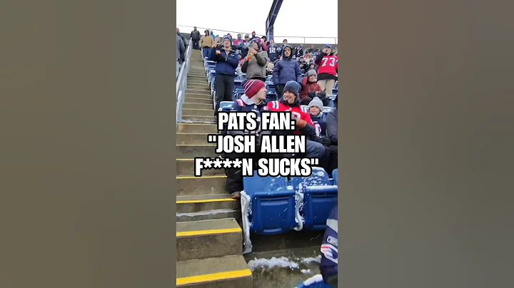 Patriots fan swears, says Josh Allen sucks before loss vs Bills #patriots #bills #nfl #shorts