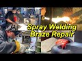 SNS 339: Broken Casting Braze Repair, Spray welding Bearing Journal