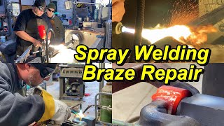 SNS 339: Broken Casting Braze Repair, Spray welding Bearing Journal