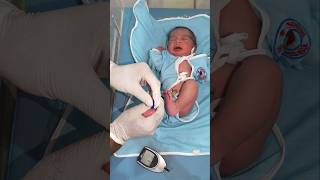 RBS Test NICU baby 😱#shorts #nicucare #newborn #youtubeshorts #glucose #trending #hospitalcare #nicu