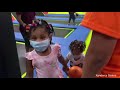 Emma, Zurie and Dior play at a HUGE PLAYGROUND