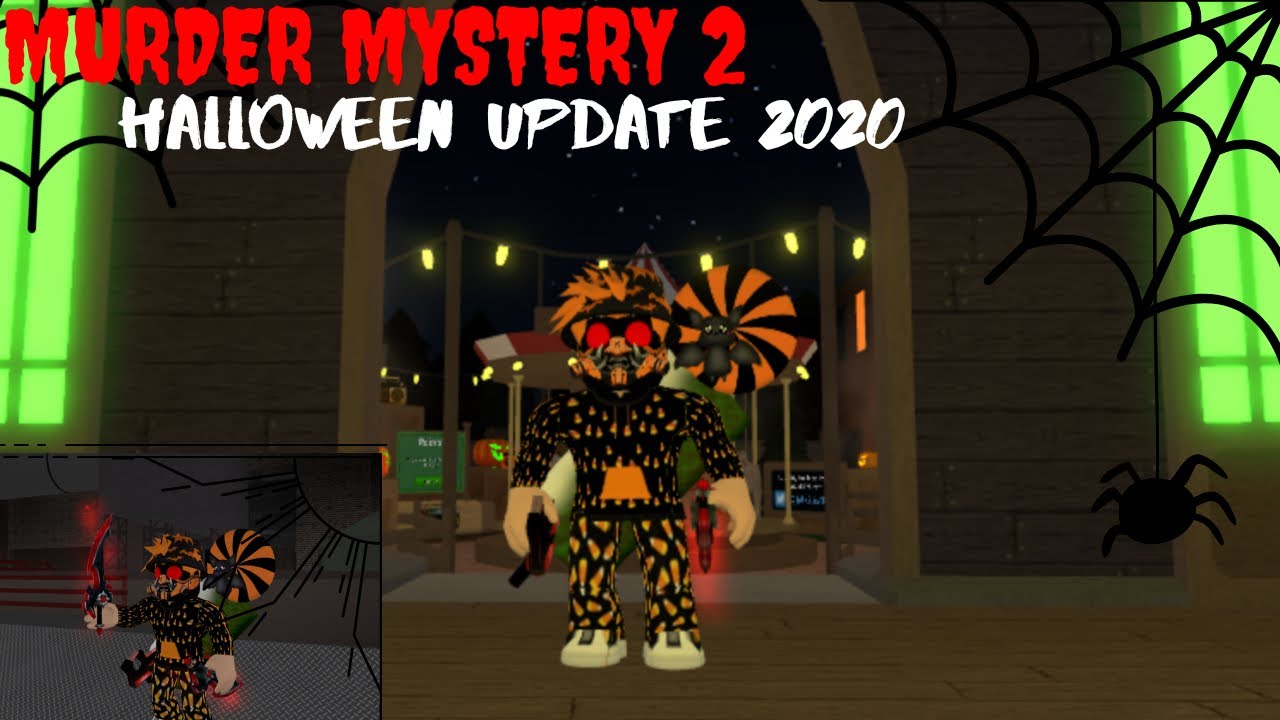 Murder Mystery 2 Halloween Update 2020 Unboxing New Layout Gameplay And Godly Knife Youtube - roblox murderer mystery 2 halloween