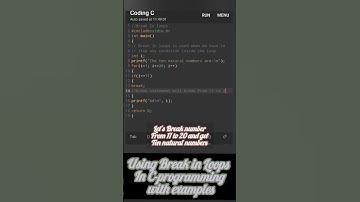 Break Statement in Loop in C-Programming #breaking #loops #beginners