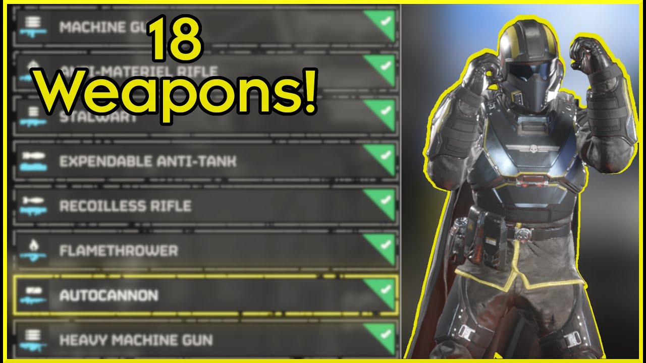Ranking Every Support Weapon In Helldivers 2 - YouTube