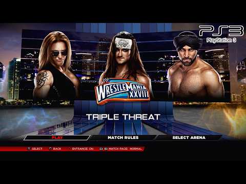 WWE 2K14 PS3 - Drew McIntyre VS Heath Slater VS Jinder Mahal - Triple Threat Elimination KO Match