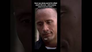 Rumor says nobody expected The Rock to smash the taillight in this scene of the movie walking Tall⚡️