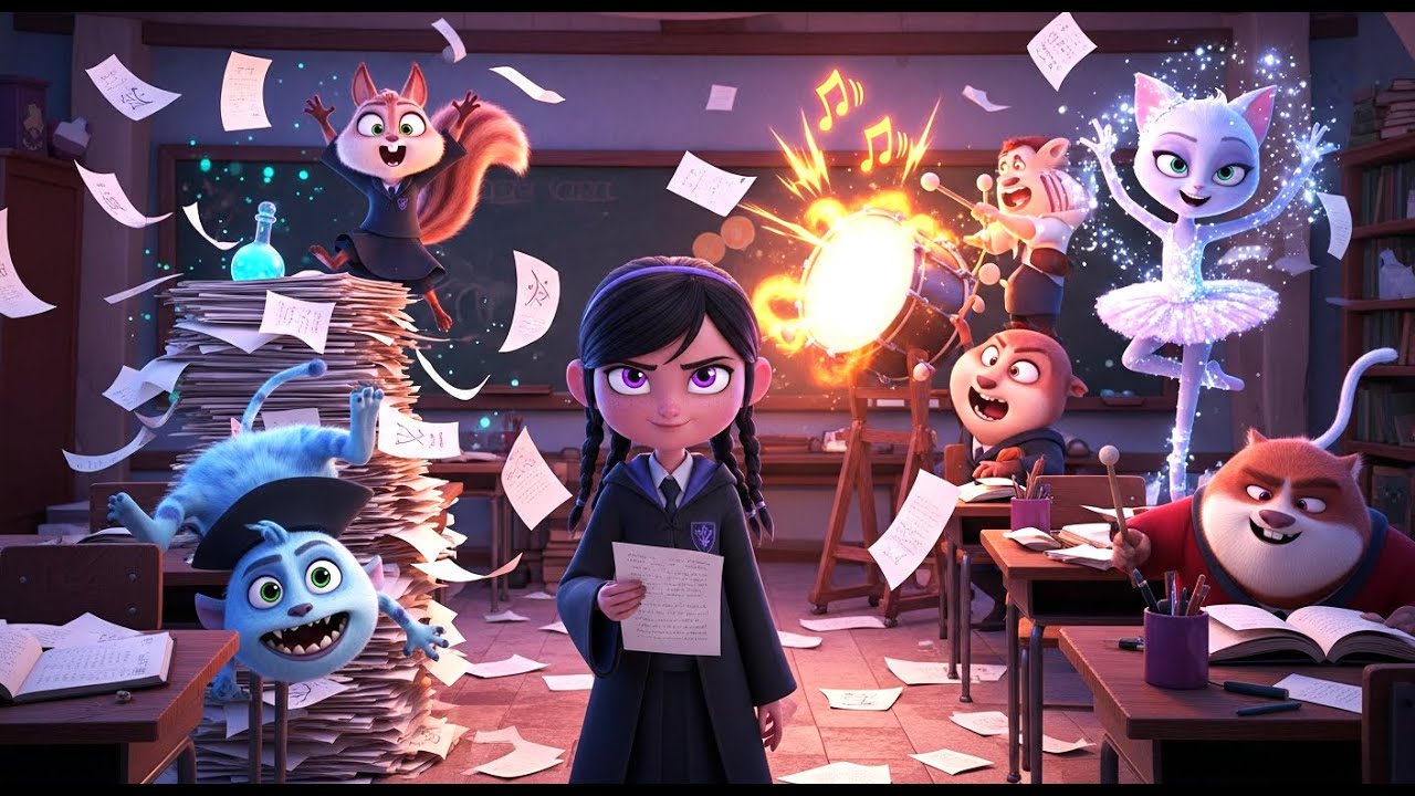 The Homework Disaster at Shadowbright Academy 😂📚  Funny Kids Animation (Episode 2)
