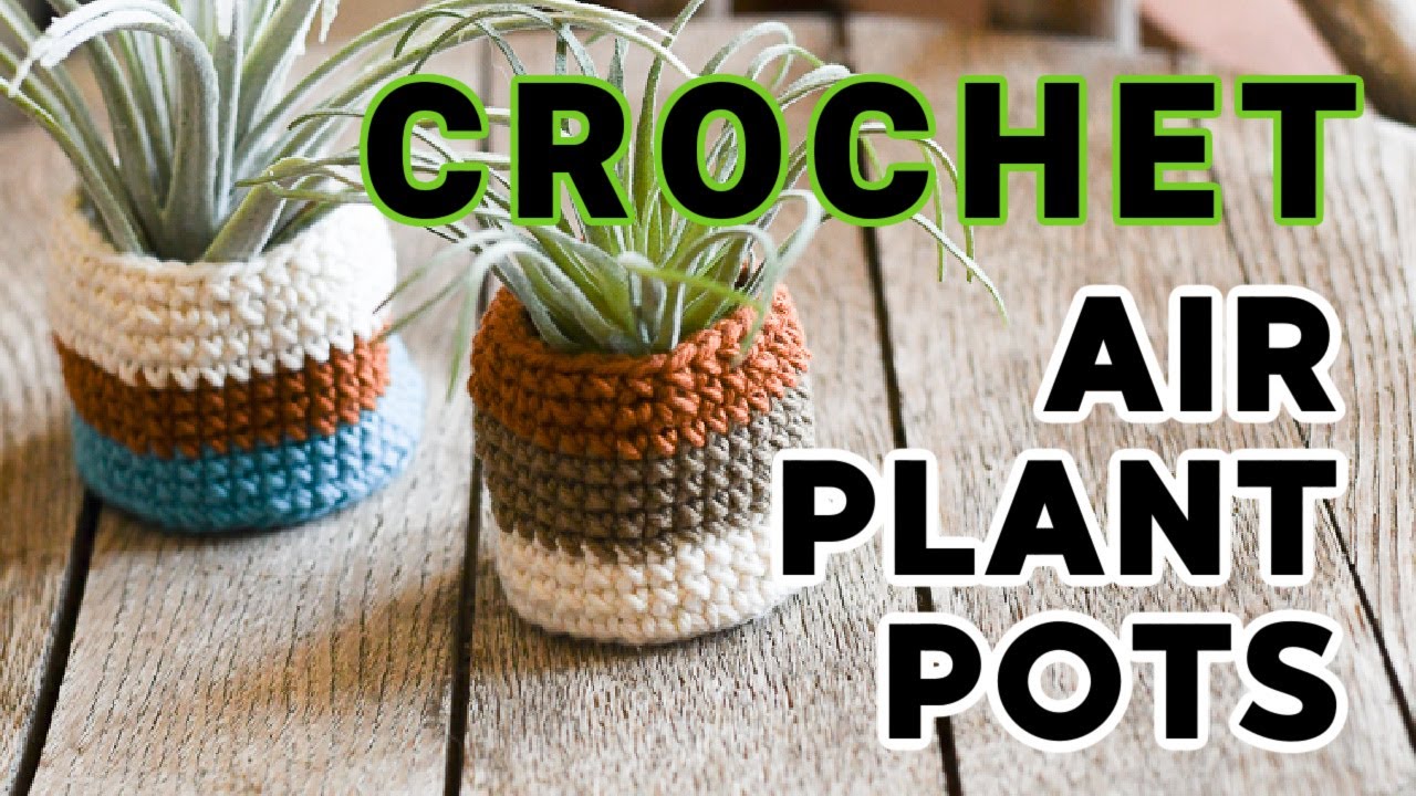Crochet Tutorial: How to Make Air Plant Pots
