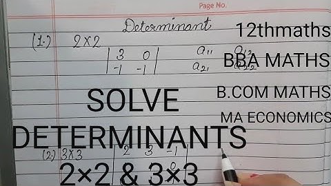DETERMINANT|2×2 & 3×3|COMPLETE SOLUTION|MA ECONOMICS|QUANTITATIVE METHODS🖕#math #quantitativemethods