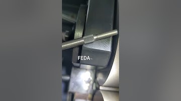 Knurling on FEDA thread rolling machine FD-12T #machine #automobile