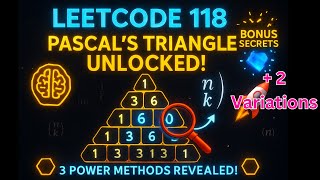 118. Pascal's Triangle + 2 Interview Variations -  LeetCode [ Easy ?] POTD - 1 August 2025