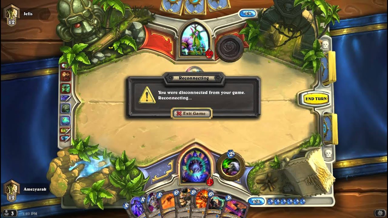 Hearthstone Handlock Warlock vs Control Druid Rank 12 European Ladder