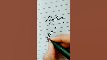 Zehra ❤️Insiya-name in cursive writing |comment ur cute name#shorts   @styloheaven3845