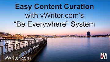 Easy Content Curation - with vWriter.com