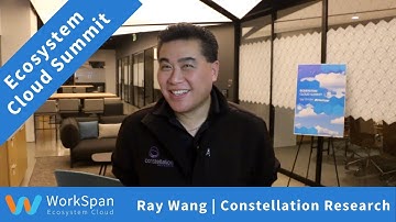 Interview with Ray Wang from Constellation Research | Ecosystem Cloud Summit