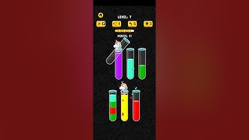 color water sort 3d level 7 gameplay walkthrough solution