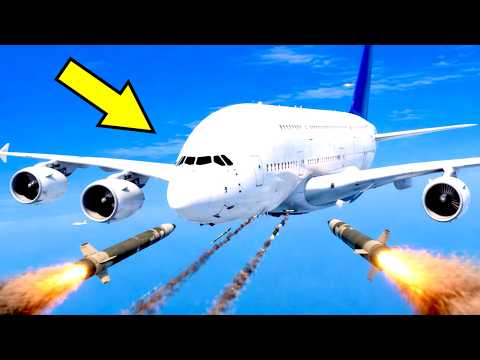 Airplane Crashes After Multiple Missiles Hit It | GTA 5