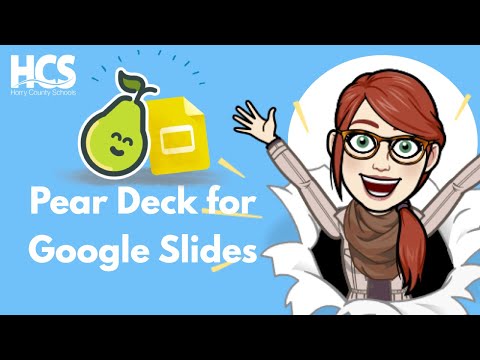 Pear Deck tutorial for Google Slides