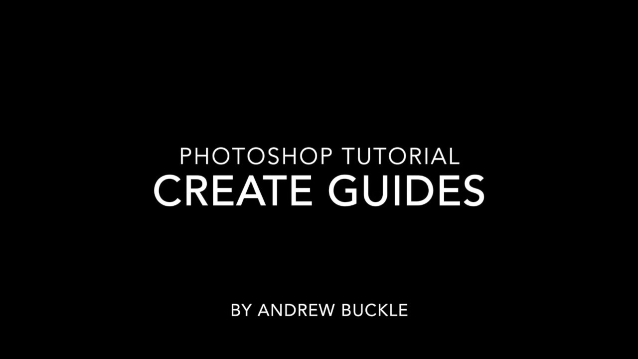 How to create guides in Photoshop tutorial - YouTube