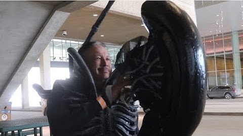 Trash Can Picasso makes alien costumes out of garbage