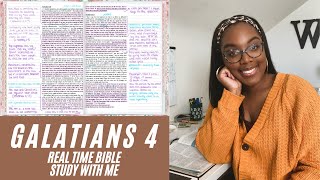 REAL TIME Bible Study With Me | Galatians 4 Bible Study | Faith Friday