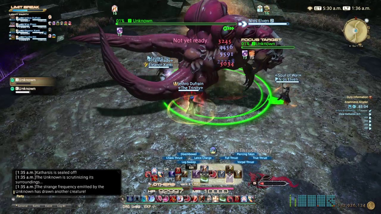 Final Fantasy XIV Shadowbringers Anamnesis Anyder (LV 80 Dungeon
